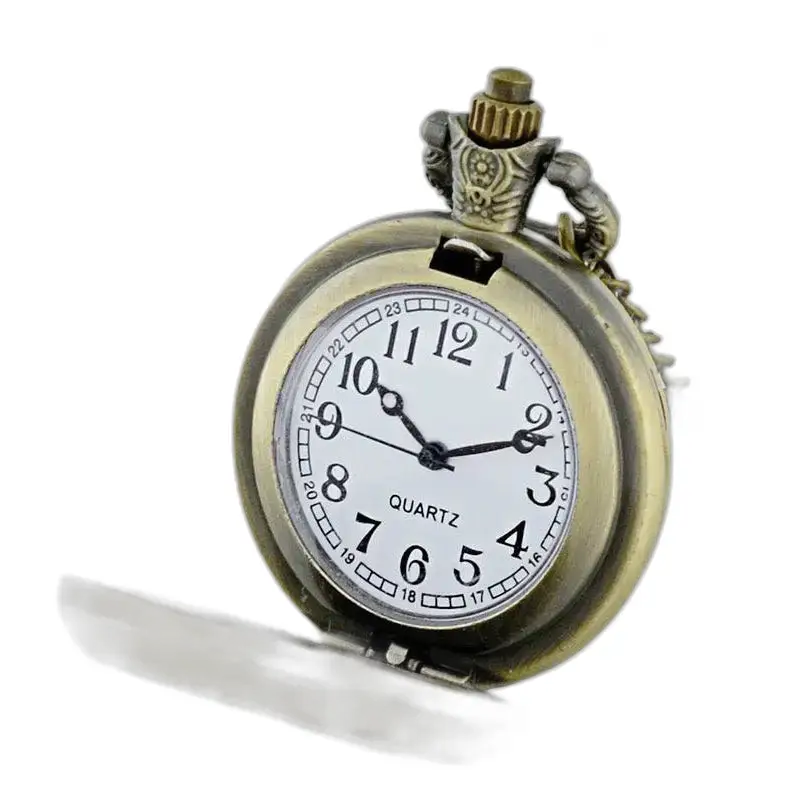 Elegante orologio da collana bohémien con un elegante orologio da tasca in stile antico