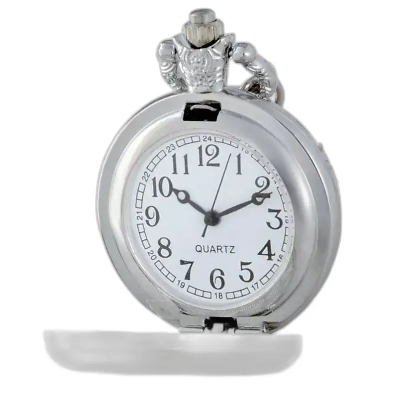 Orologio vintage con collana di Buddha Zen acquerello con orologio in argento e statuetta di cavaliere