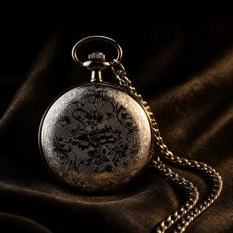 Orologio da tasca al quarzo con quadrante bianco da donna - Univers Gousset