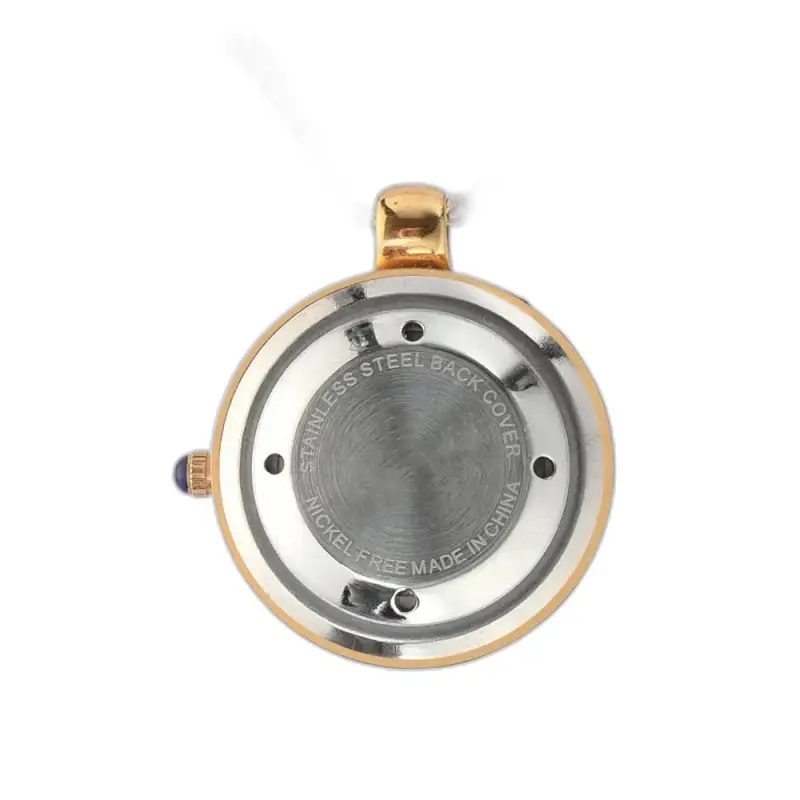 Orologio Collier di lusso automatico chic color oro con quadrante dorato e fondello in acciaio inossidabile