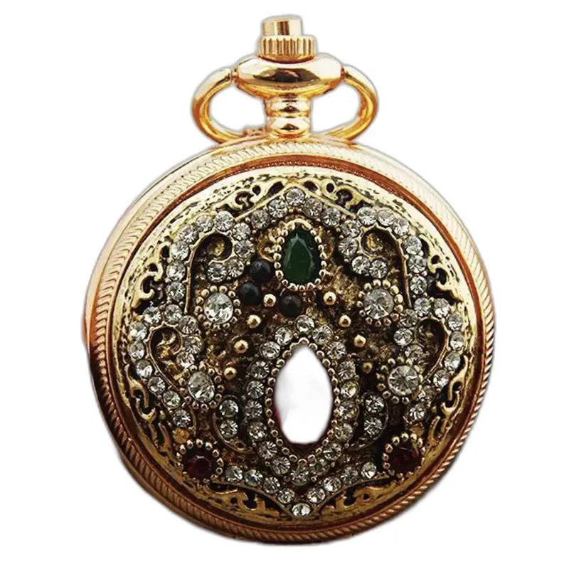 Orologio da collana in oro Chic Royale, elegante orologio da collana per uomo e donna