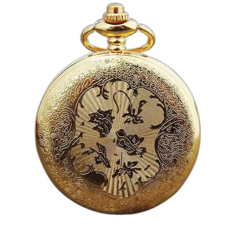 Lussuoso orologio con collana a cuore con pietre preziose ed elegante ornamento in oro