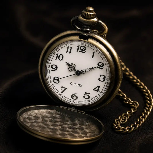 Orologio da tasca Collana Quarzo Croce Ali d'angelo - Univers Gousset