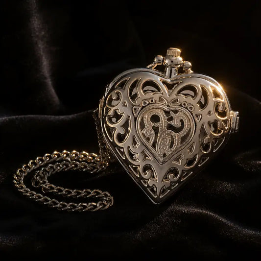 Orologio da tasca al quarzo con foto cuore da donna - Univers Gousset