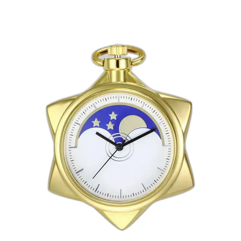 Orologio vintage con collana a stella in oro e orologio con collana a stella in oro