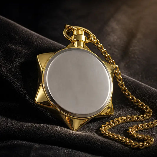 Orologio da tasca vintage con collana al quarzo stellato - Univers Gousset