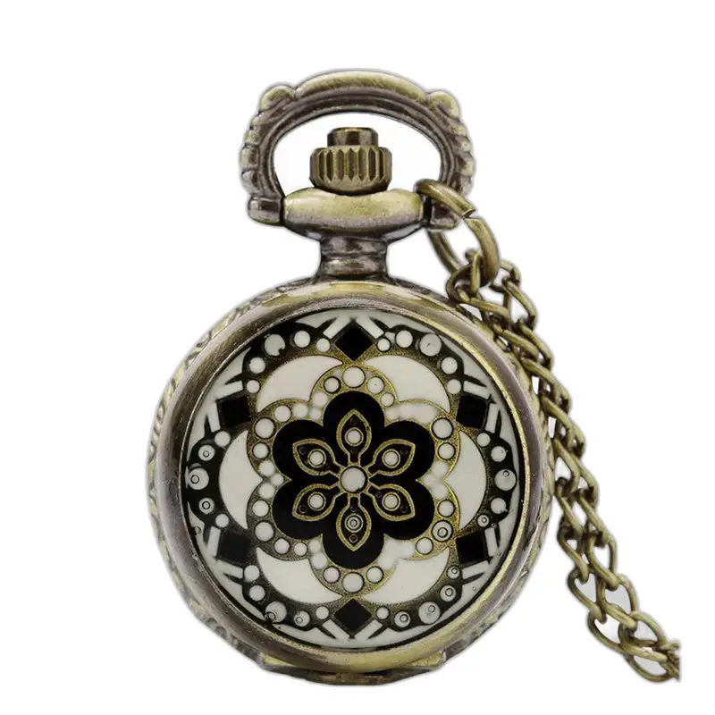 Orologio con collana di fiori in marmo vintage chic con orologio con collana antica e catena