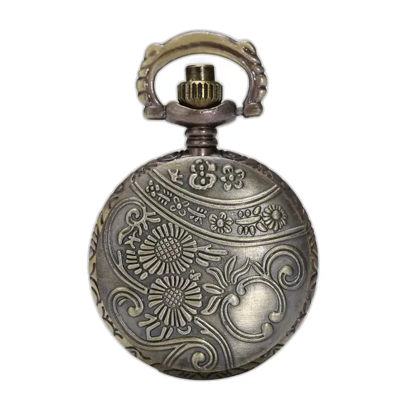 Orologio con collana di fiori in marmo vintage chic con un elegante quadrante antico