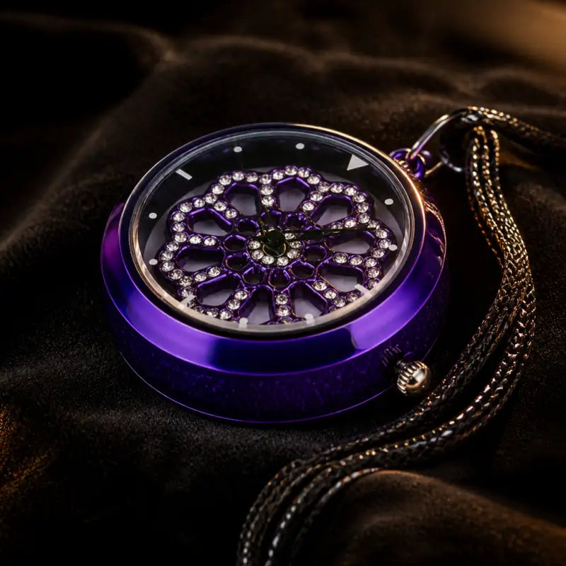 Orologio da Tasca al Quarzo con Pendente Fiore da Donna - Univers Gousset