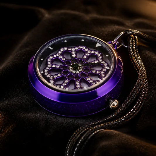 Orologio da Tasca al Quarzo con Pendente Fiore da Donna - Univers Gousset