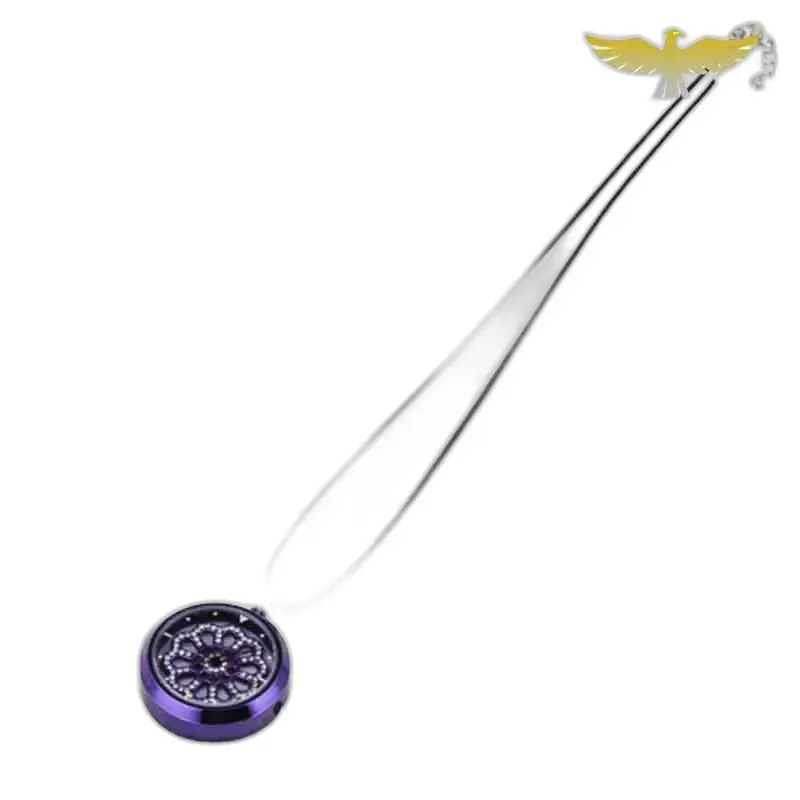 Elegante collana di fiori da donna con orologio con collana di fiori con pendente floreale viola