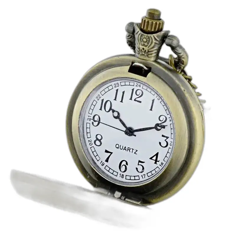 Orologio vintage con collana di fiori Charmeuses per donna e uomo con un elegante orologio da tasca antico