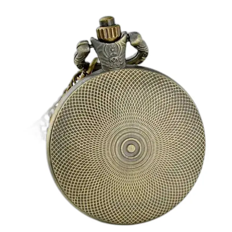 Orologio da tasca in bronzo decorato per orologio da collana vintage con nascita di Gesù da donna