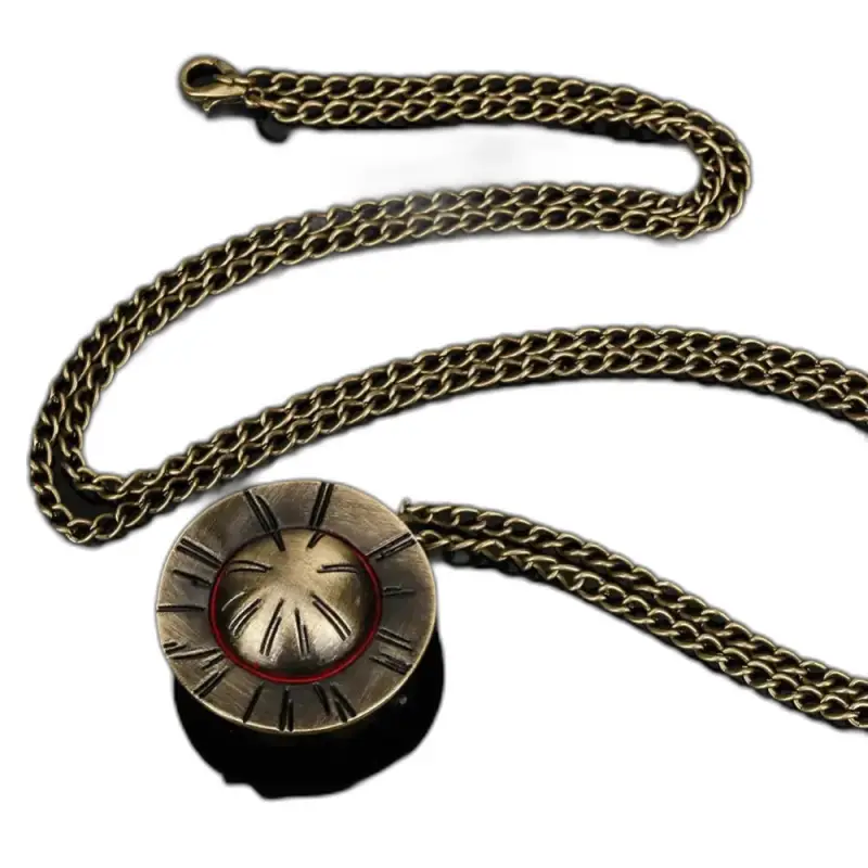 Collana originale in bronzo con pendente circolare di Watch Original Necklace Hat