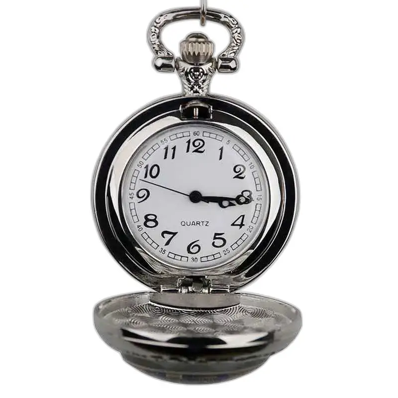 Orologio con collana a farfalla con pietre preziose e orologio con ciondolo in argento