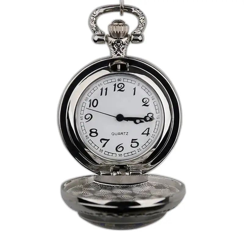 Montre collier papillons élégante avec un superbe cadran ouvert en acier inoxydable