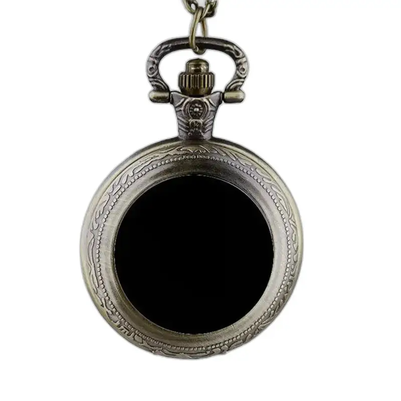 Orologio da collana personalizzato per uomo e donna con un orologio in bronzo decorato