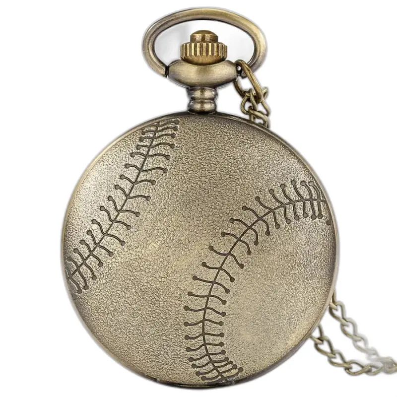 Orologio con collana al quarzo da basket in bronzo fantasia, un gioiello sportivo unico