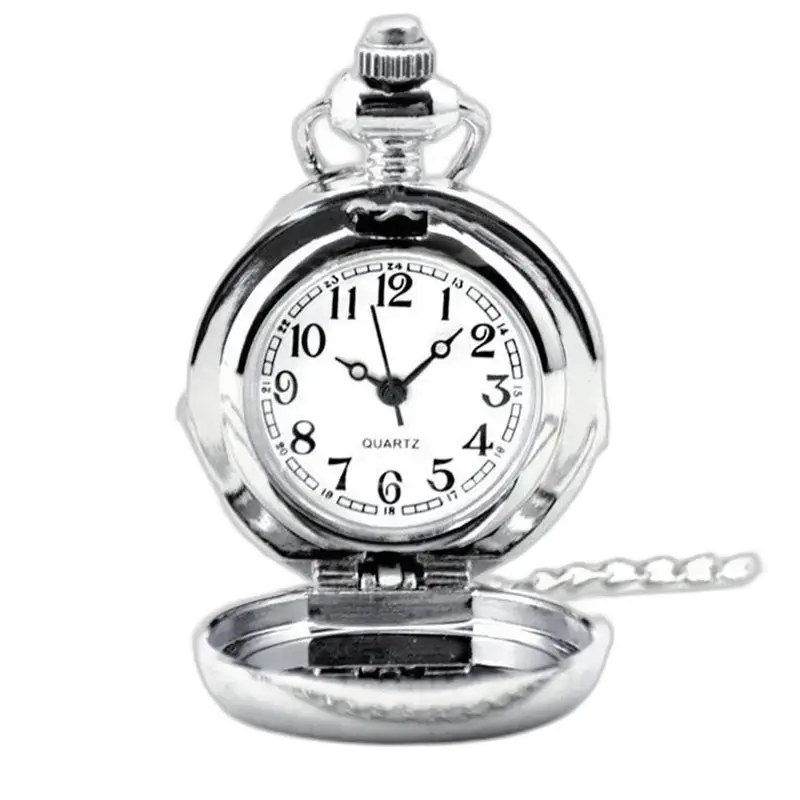 Orologio collana Marie Quartz per uomo e donna, orologio collana in argento con quarzo