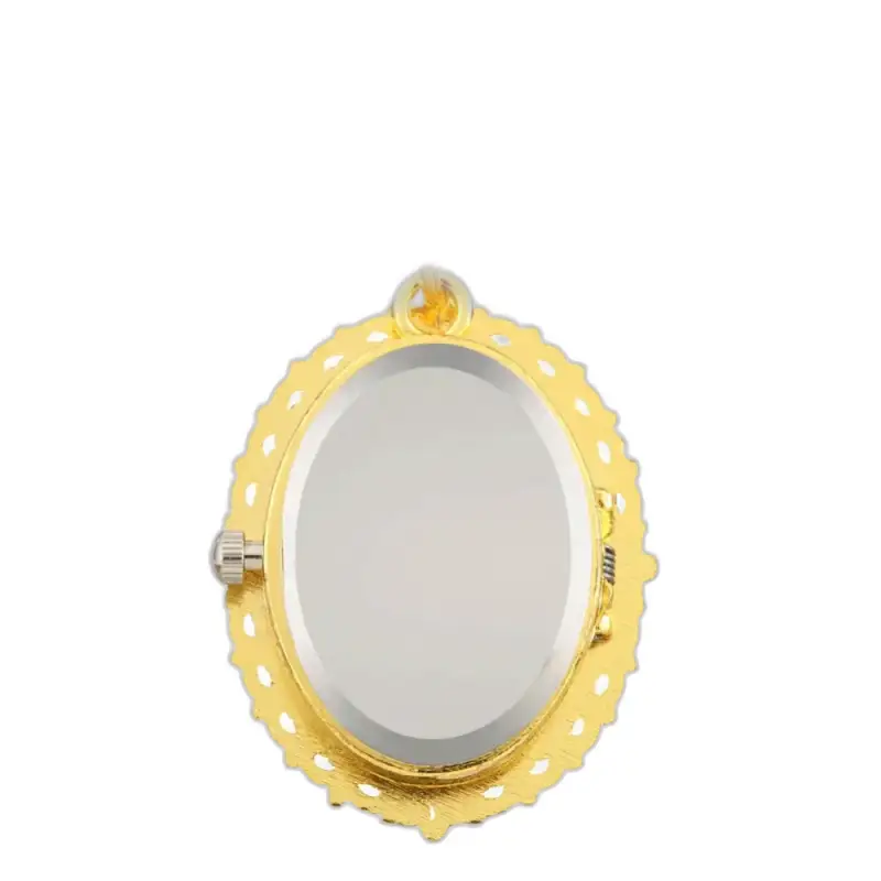 Orologio da donna vintage Marie Quartz Collier con quadrante ovale e cornice dorata