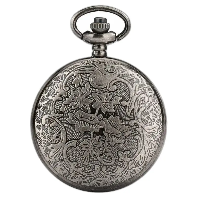 Orologio da tasca in argento decorato con orologio da donna con collana al quarzo Hammer di Thor