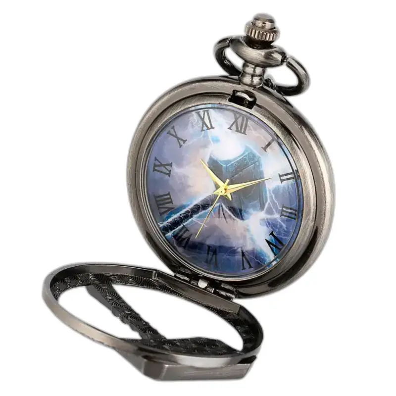 Orologio da donna con collana al quarzo Thor's Hammer con design esclusivo del martello di Thor