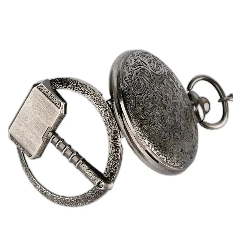 Orologio da donna con collana al quarzo Thor's Hammer con design esclusivo del martello di Thor