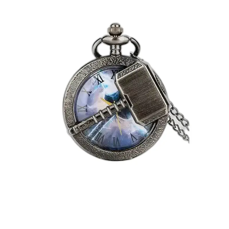 Orologio da donna con collana al quarzo Thor's Hammer con un design ispirato a Thor