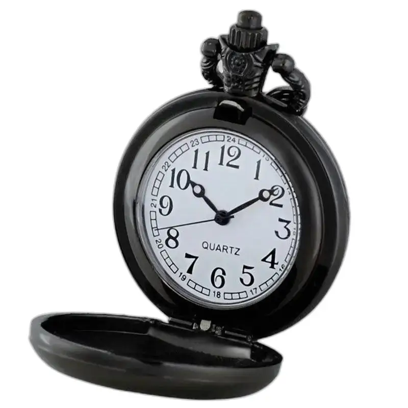 Orologio vintage con collana Queen Bee in nero con decorazioni raffinate
