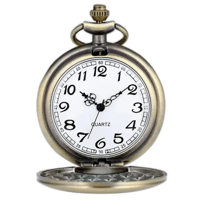 Orologio da donna con collana retrò vintage in bronzo con stile vintage al quarzo
