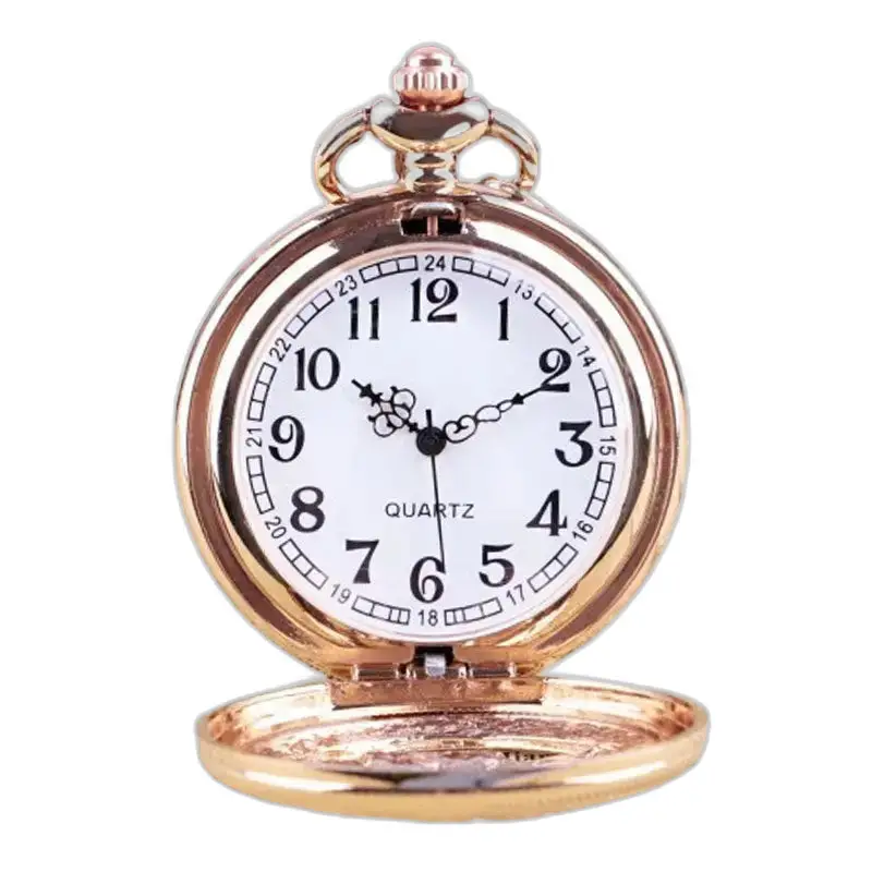 Orologio con collana di rose e graziosi gufi con elegante orologio al quarzo dorato