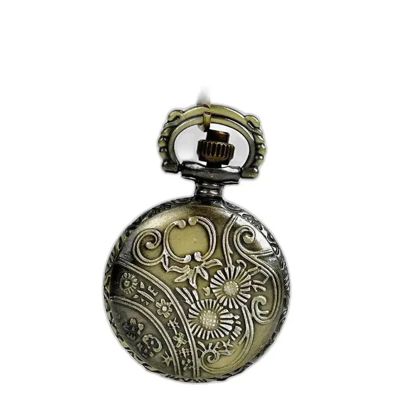 Orologio Collier in bronzo vintage Royal Crown con un design in bronzo ornato