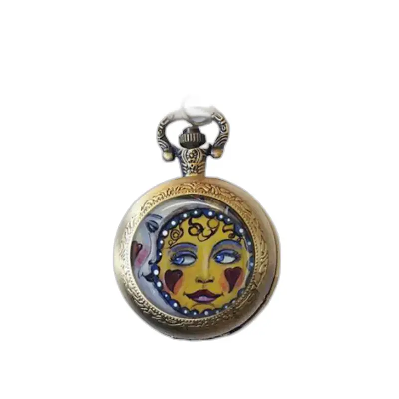 Orologio Soleil Collier in Bronzo e Acciaio Inox con quadrante sole e luna