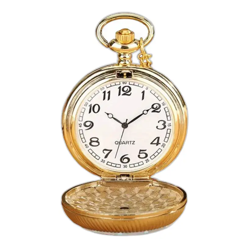 Orologio vintage con collana a fiori bianchi in oro con meccanismo al quarzo e finitura dorata