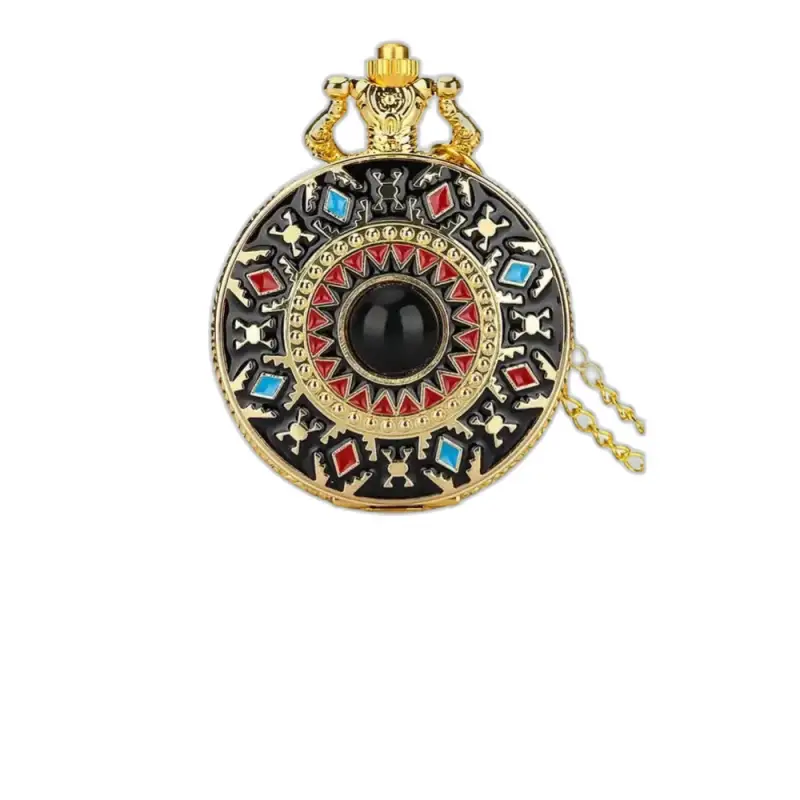 Orologio vintage con collana Marilyne Monroe e orologio in oro decorato