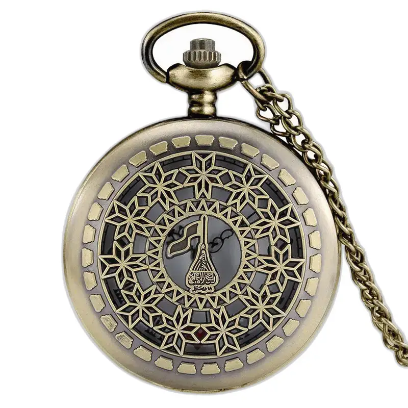 Splendido orologio vintage con collana di fiori retrò e elegante cassa in bronzo