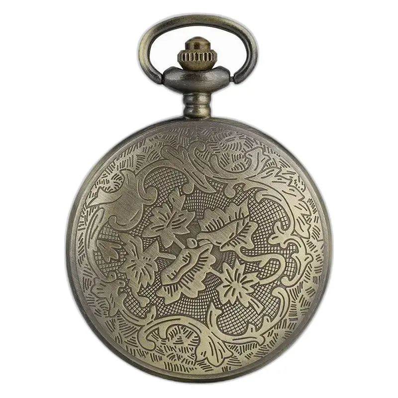 Splendido orologio vintage con collana di fiori retrò e elegante cassa in bronzo