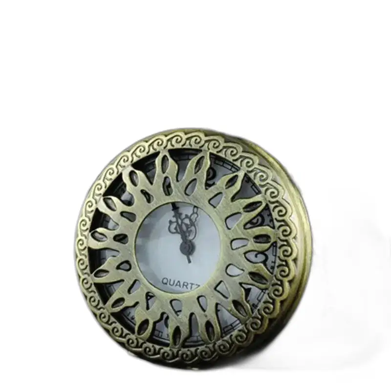 Orologio vintage con collana automatica Roi Soleil in bronzo elegantemente decorato