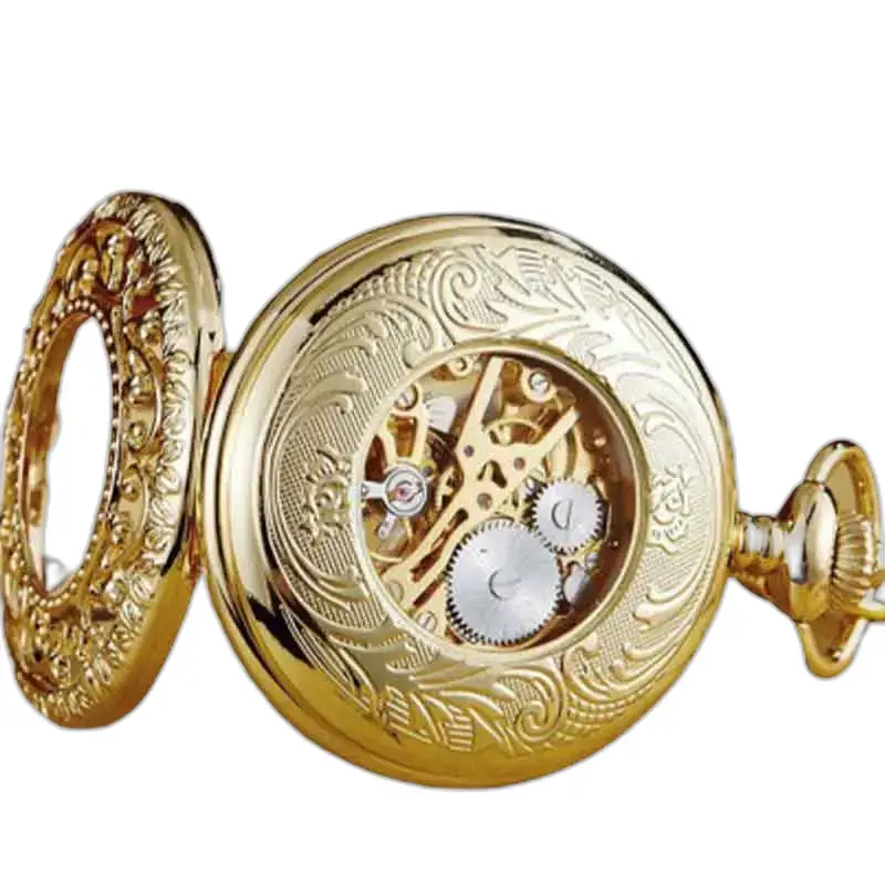 Orologio da taschino Lolite Gusset in oro di lusso dal design ricercato e sofisticato