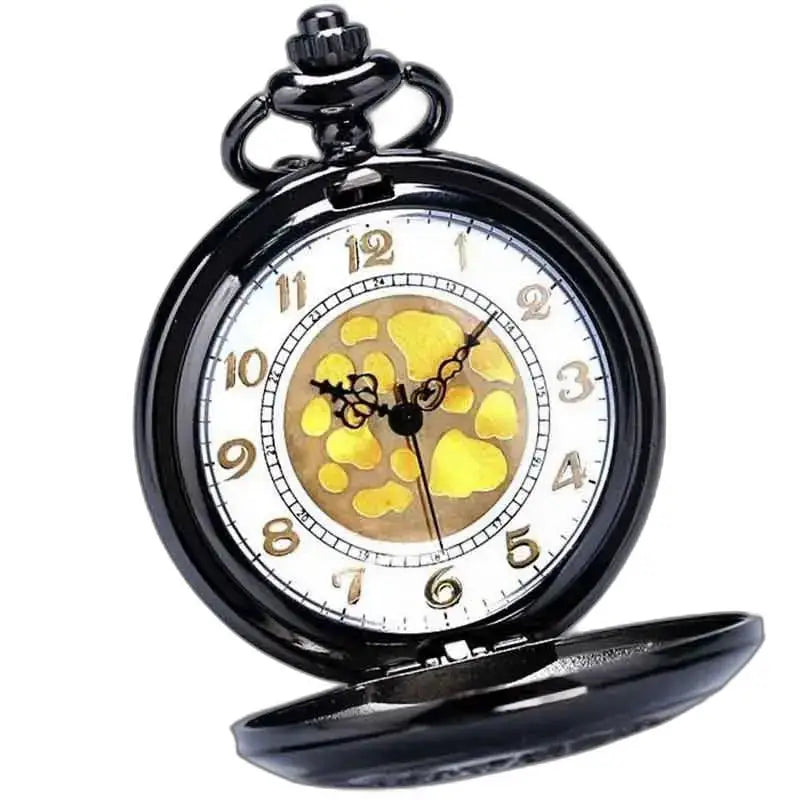 Orologio da tasca Steampunk Mercury Gusset con meccanismo a vista e design elegante