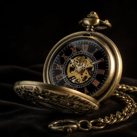 Orologio da tasca meccanico vintage demi-chasseur - Univers Gousset