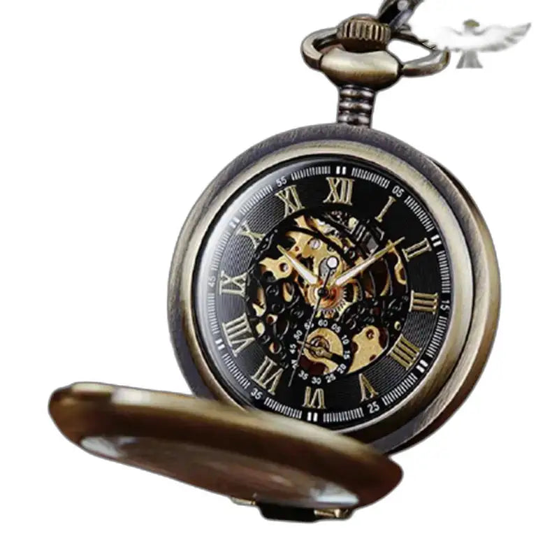 Orologio da tasca meccanico di lusso con movimento meccanico e carica manuale