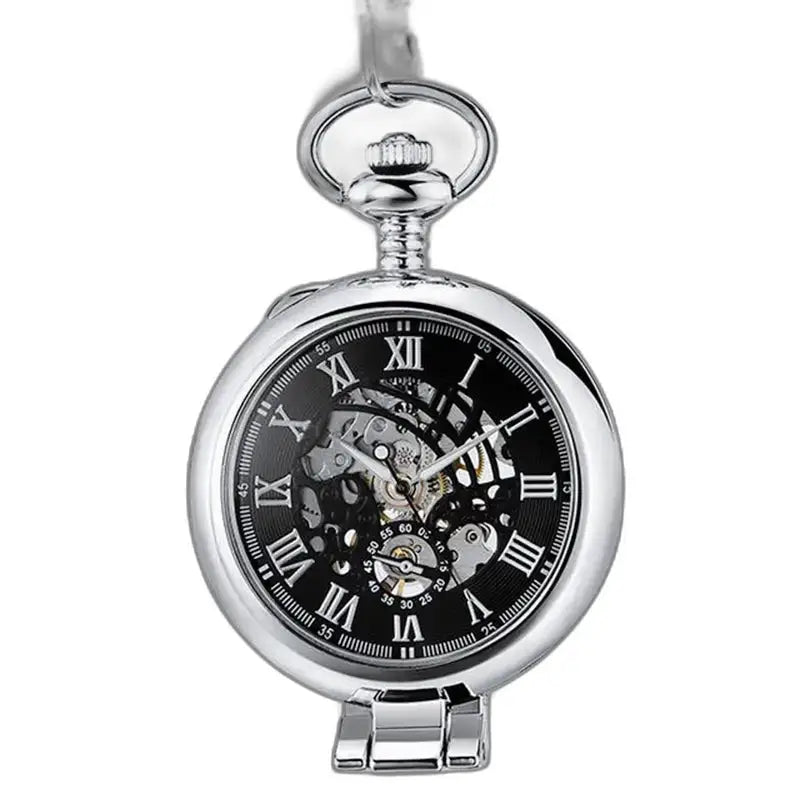 Orologio da tasca meccanico di lusso con movimento meccanico e numeri romani