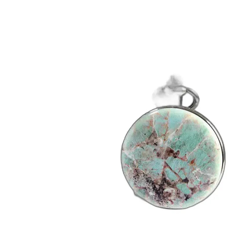 Ciondolo rotondo turchese dell'orologio da tasca meccanico Bluemarble Luxe