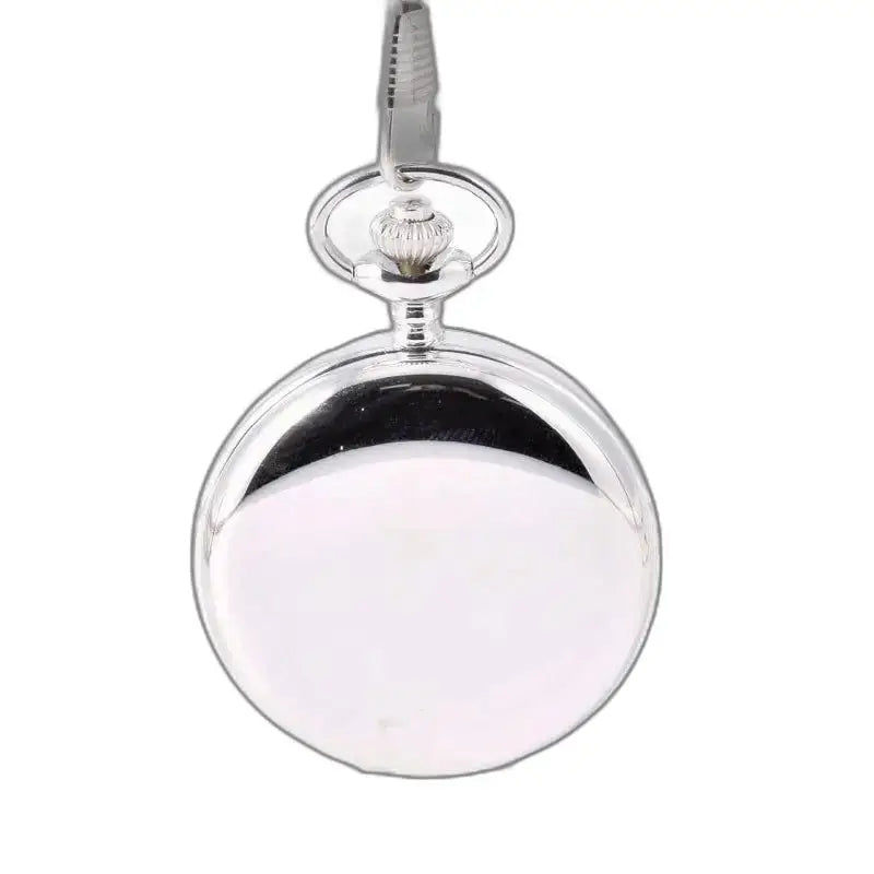 Orologio da tasca meccanico in argento con doppio risvolto con elegante movimento meccanico