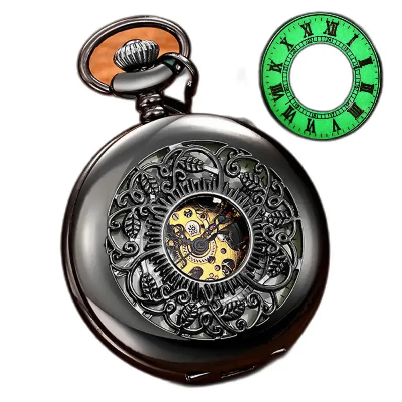 Montre de Poche Mécanique Lumineuse Femme avec cadran lumineux et design élégant