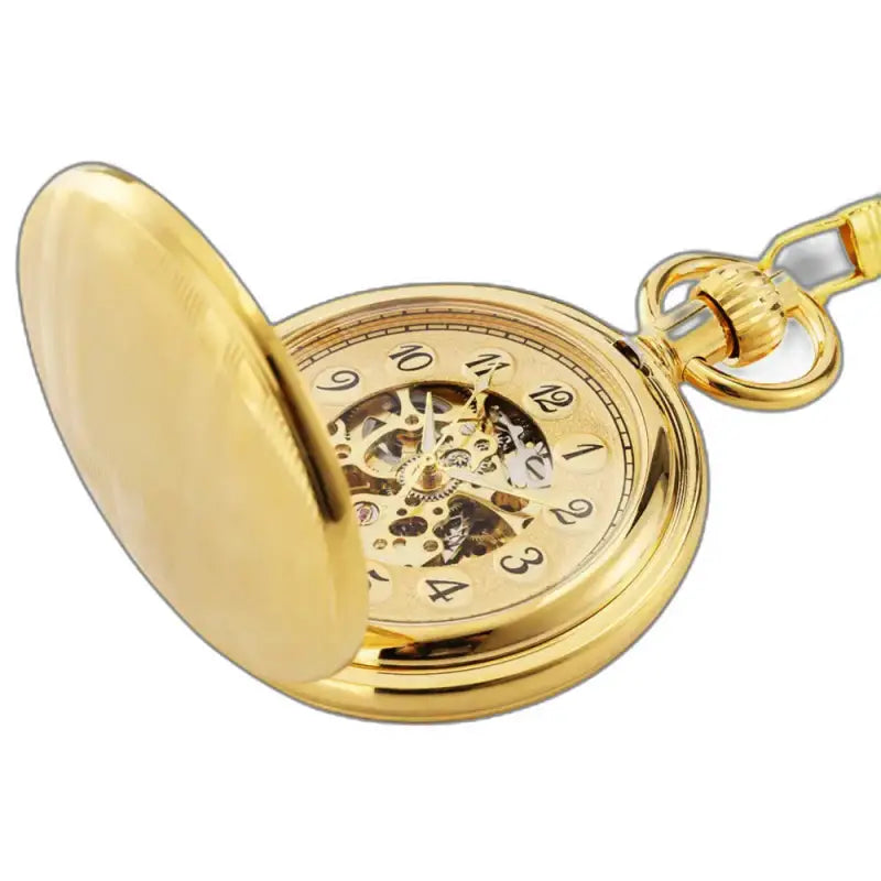 Orologio da tasca meccanico in oro per signori moderni ed eleganti