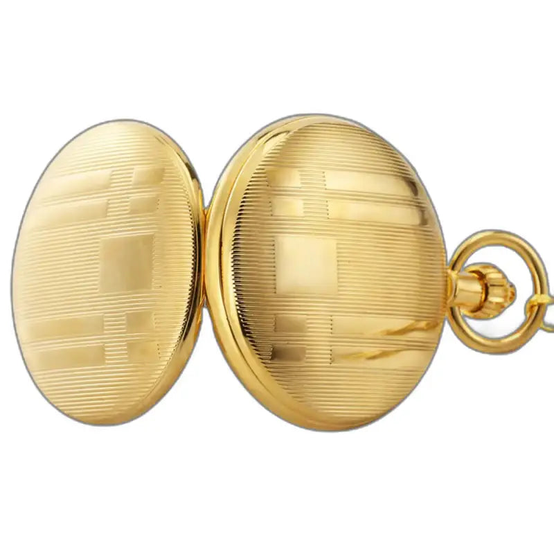 Orologio da tasca meccanico in oro per gentiluomini moderni con superficie strutturata in oro