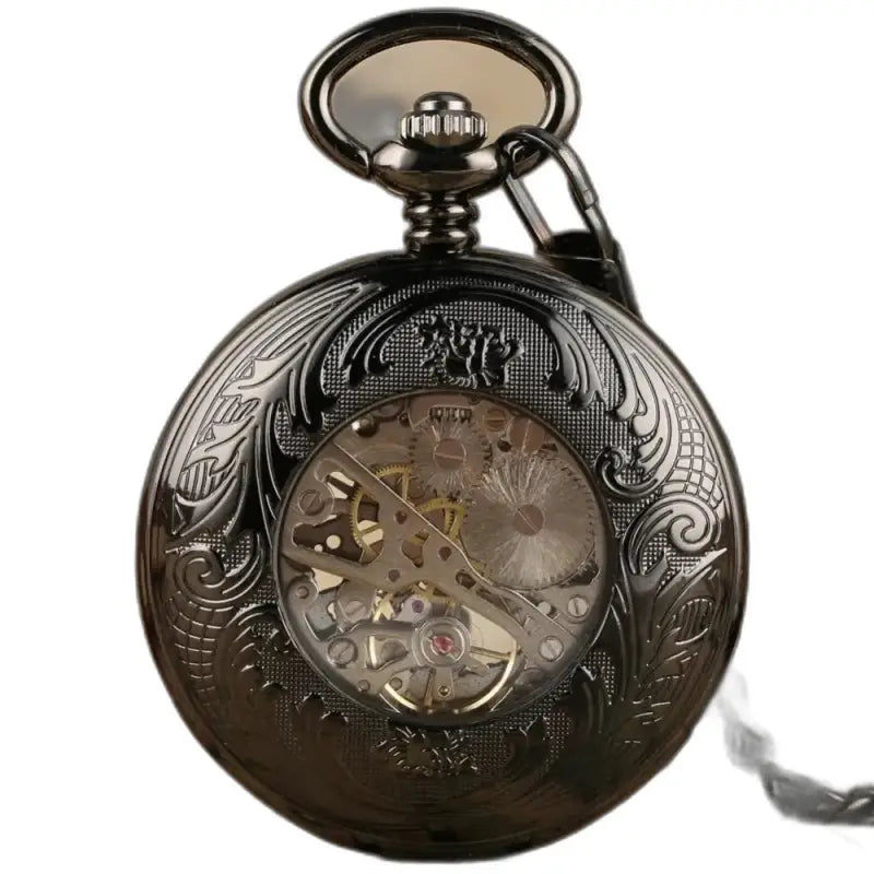 Orologio da tasca meccanico da uomo moderno Regalcrown con ingranaggi visibili