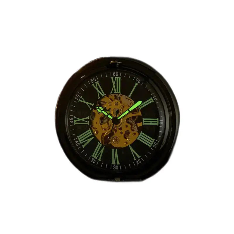 Orologio da tasca meccanico vintage Lanterna Verde con ingranaggi e lancette luminose